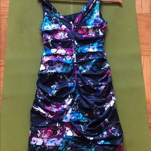 Beautifully patterned Express cocktail dress